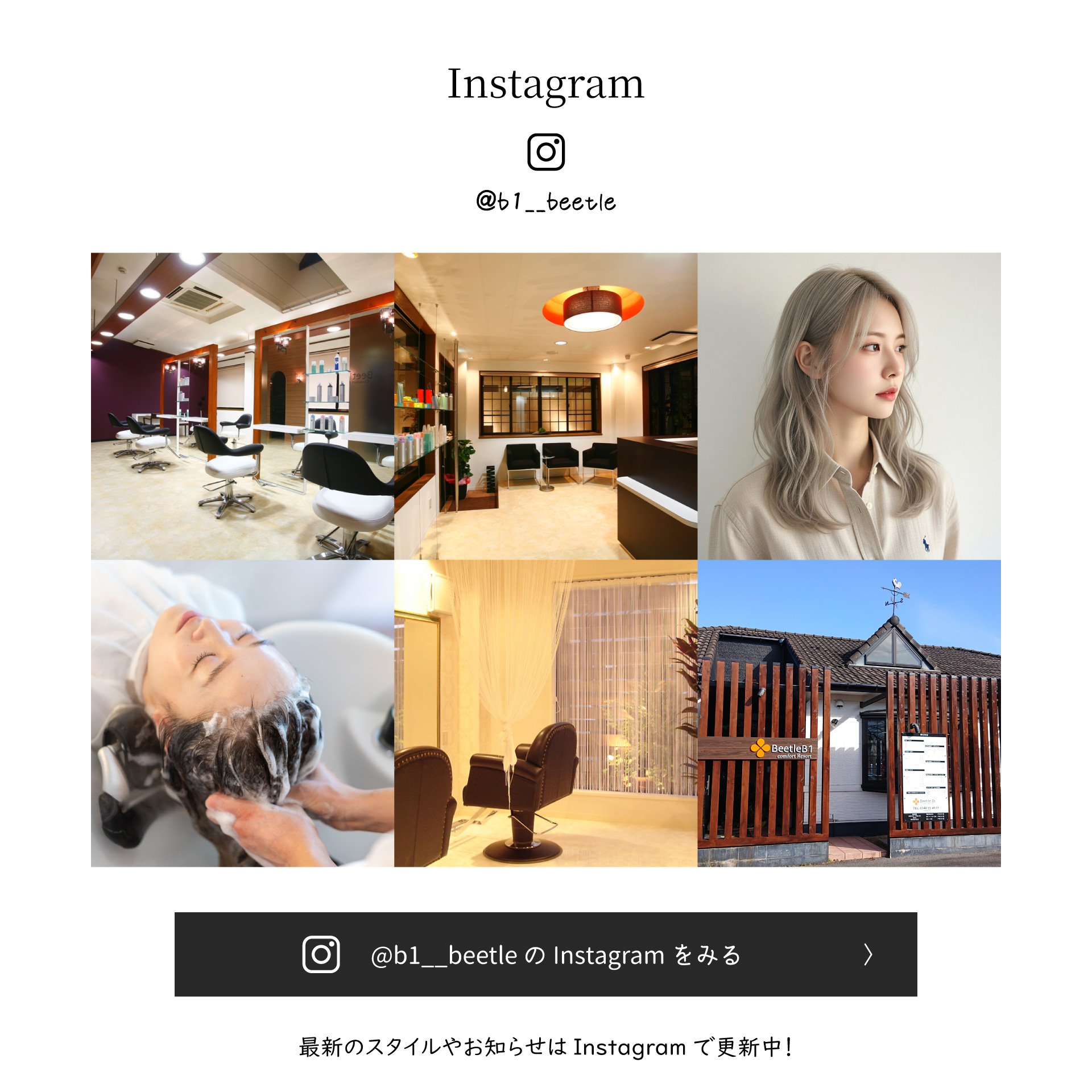 Beetle B1 のInstagramをチェック！